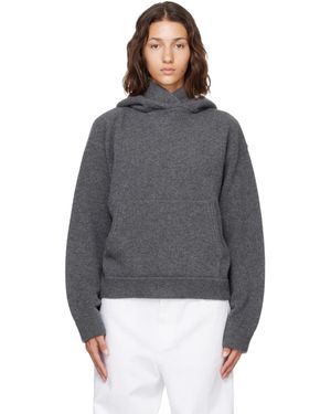 Rohe Pull À Capuche Kangaroo Gris