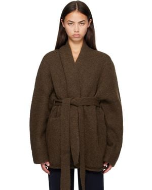 Lauren Manoogian Khaki Coto Cardigan - Brown