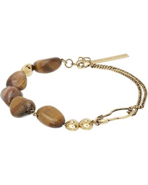 Dries Van Noten Beaded Stone Bracelet - Black