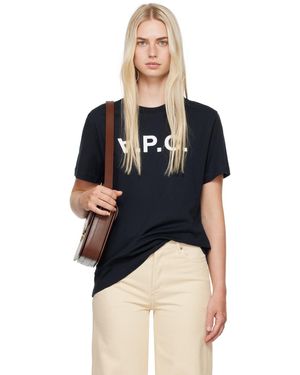 A.P.C. ネイビー Standard Grand V.p.c. Tシャツ - ブラック