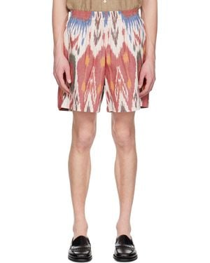 HARAGO Ikat Shorts - Red