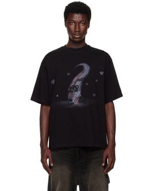 we11done Teddy Bear Print T-Shirt - Black