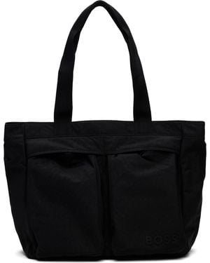 BOSS Bonded-Logo Tote - Black