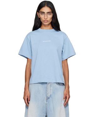 Balenciaga Back Medium Fit T-Shirt - Blue