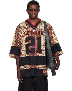 Lu'u Dan T-Shirt De Hockey Brun À Logo - Rouge