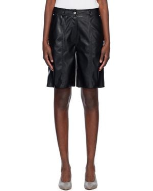 Stand Studio Julieta Faux-Leather Shorts - Black