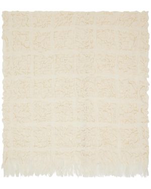 Lauren Manoogian Off- Handwoven Crepe Wrap Scarf - Natural
