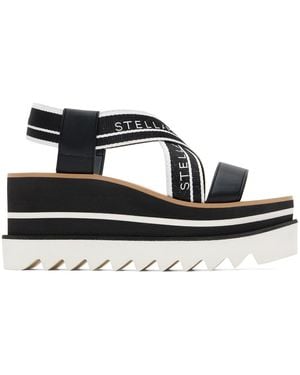 Stella McCartney ブラック＆ホワイト Sneakelyse プラットフォーム ヒールサンダル