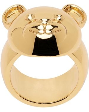 Moschino Gold Teddy Family Ring - Metallic
