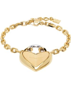 Givenchy Heart Lock Bracelet - Metallic