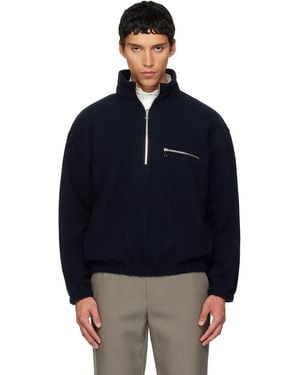 Rier Ssense Exclusive Fleece Jacket - Blue