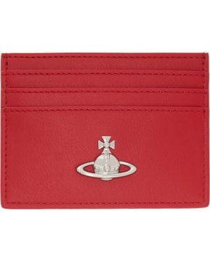 Vivienne Westwood Flat Card Holder - Red