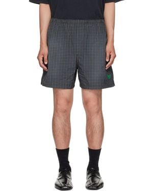 Balenciaga Technical Check Boxer Shorts - Grey