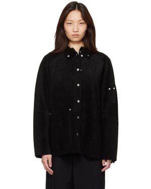 Studio Nicholson Dash Suede Jacket - Black