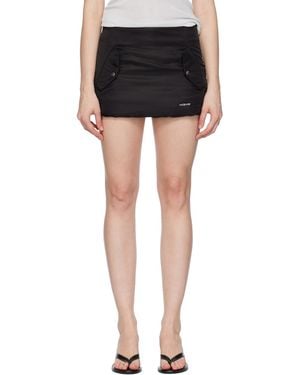 we11done Padded Miniskirt - Black