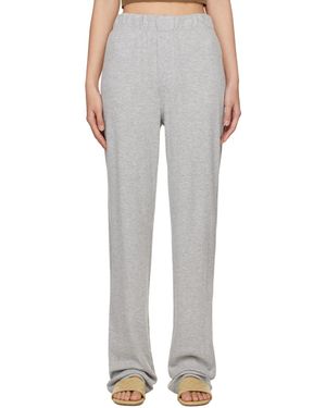 ÉTERNE Éterne pantalon de détente isotherme gris - Blanc