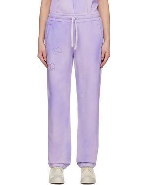 Objects IV Life Pantalon de détente mauve à effet patiné - Violet