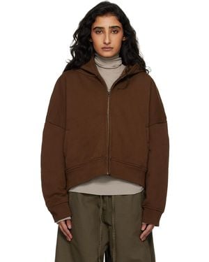 Entire studios Eternal Zip Hoodie - Brown