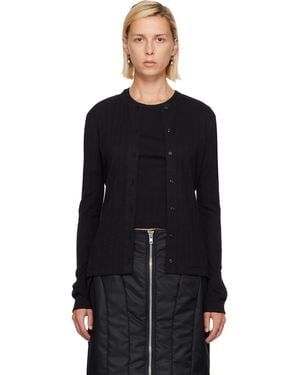 Simone Rocha Pointelle Cardigan - Black