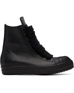 Rick Owens Tower Jumbolaced Sneaks Trainers - Black