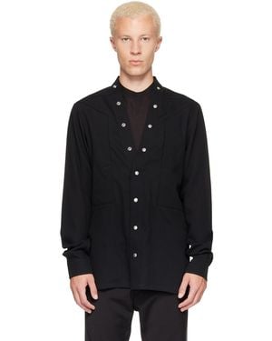 Rick Owens Tower Larry Fogpocket Shirt - Black