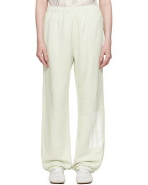 MM6 by Maison Margiela Unbrushed Sweat Jersey Lounge Trousers - White