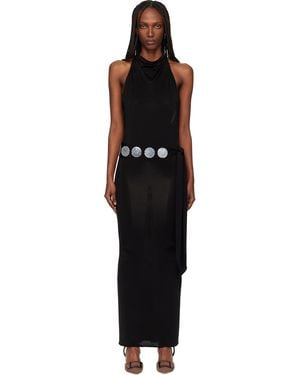 Conner Ives Jersey Halter Maxi Dress - Black