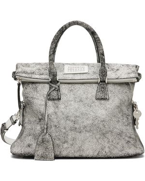 Maison Margiela Moyen Sac Loved To Death Blanc - Métallisé