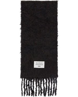 Acne Studios Mohair & Wool Scarf - Black