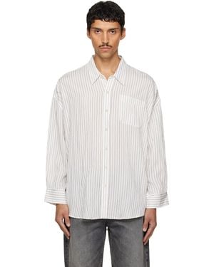 R13 Drop Neck Shirt - White