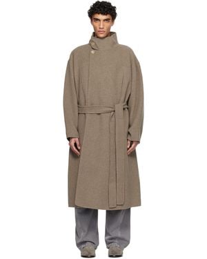 Fear Of God トープ カシミヤウール ハイネック コート - ブラック