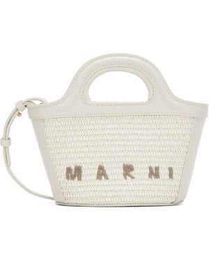 Marni Tropicalia Micro Tote - White