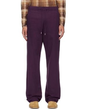 Dries Van Noten Drawstring Joggers - Purple