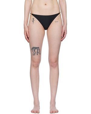 Ganni Emblem Bikini Bottom - Black