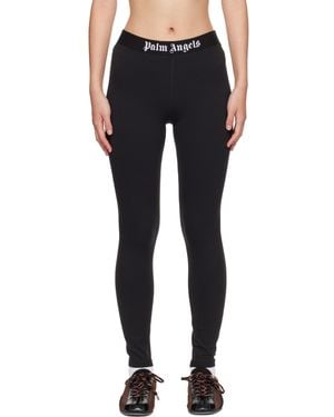 Palm Angels Classic Logo Sport Leggings - Black