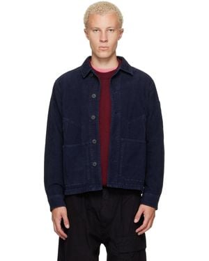 C.P. Company Corduroy Button Lens Jacket - Blue