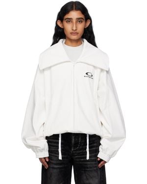 Balenciaga Zip Track Jacket - White