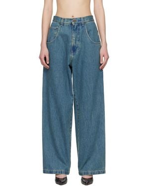 Vetements Hip-Hop Jeans - Blue