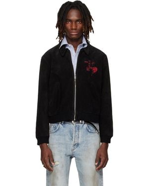 Enfants Riches Deprimes 'Constructivist' Suede Jacket - Black
