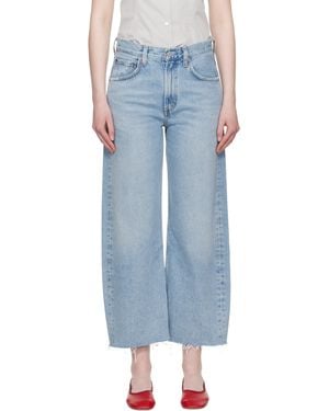 Agolde Low Curve Fray Jeans - Black