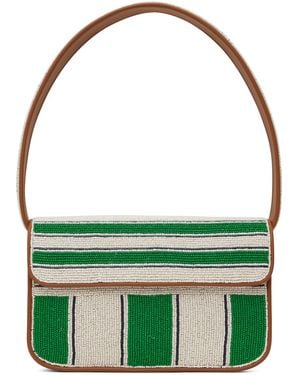 STAUD Off- & Tommy Beaded Bag - Green