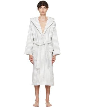 Tekla Terry Hooded Bathrobe - White