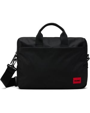 HUGO Multi-Pocket Briefcase - Black