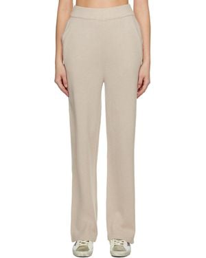 Golden Goose Beige Patch Lounge Trousers - Natural