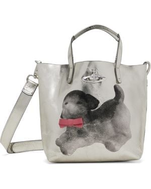 Vivienne Westwood Small Studio Shopper Tote - Grey