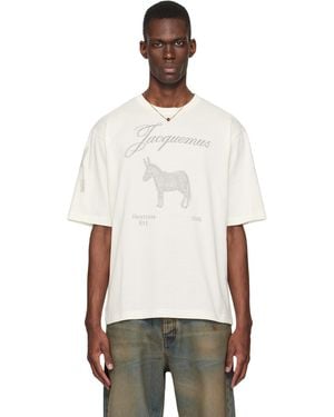 Jacquemus Off- 'The Âne Short-Sleeve' T-Shirt - Multicolour