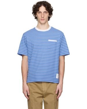 Thom Browne Milano Stripe Short Sleeve Pocket T-Shirt in