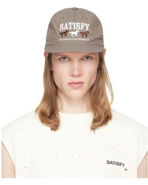 Satisfy Taupe Flitesilk 5‑Panel Pinch Cap - Brown