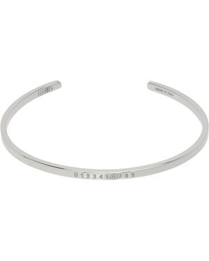 MM6 by Maison Margiela Minimal Logo Cuff Bracelet - Black