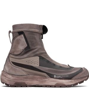 Boris Bidjan Saberi 11 Taupe Salomon Edition Bamba 2 High V2 Trainers - Black